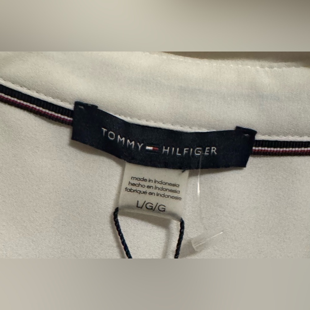 NWT Tommy Hilfiger Ivy Pullover Sleeveless Collared Blouse 4 Buttons Size Large - Picture 11 of 12